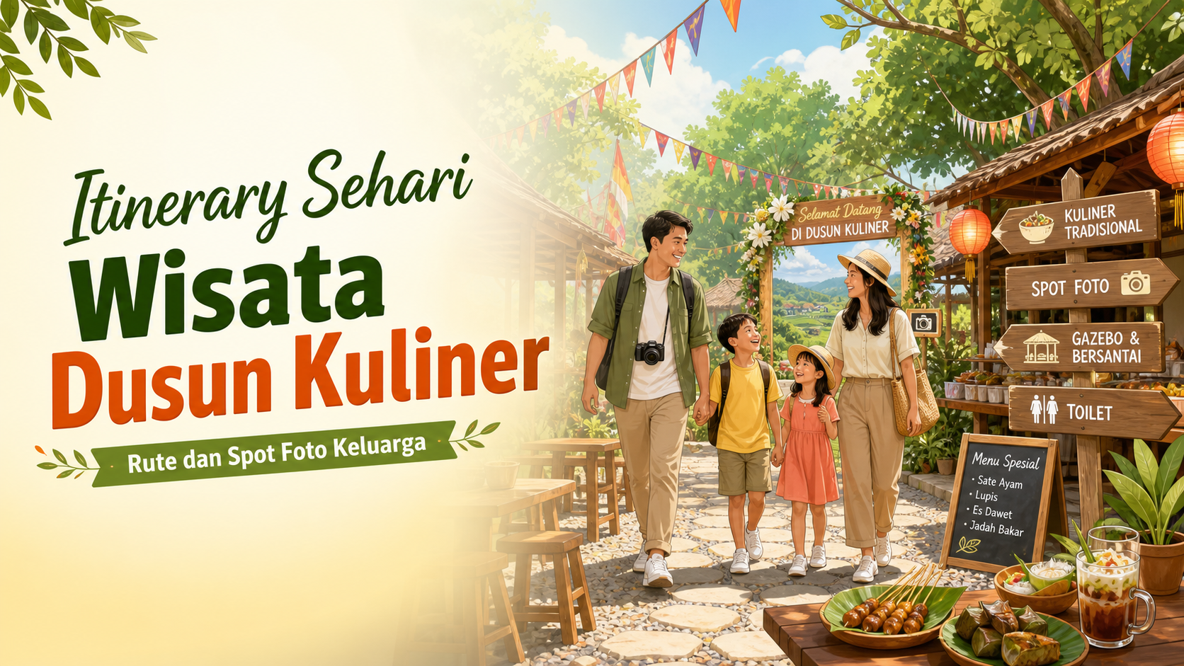 dusun - Itinerary Sehari Wisata Dusun Kuliner: Rute dan Spot Foto Keluarga