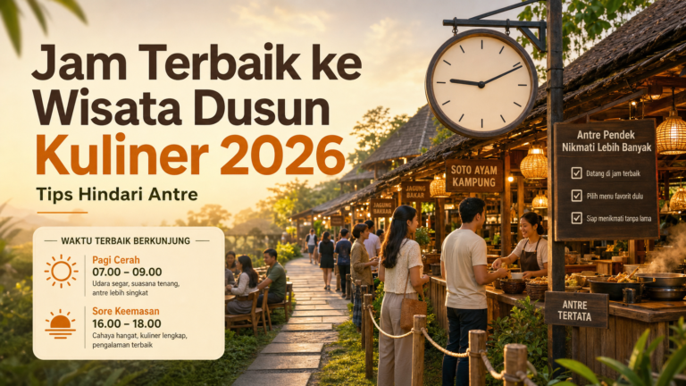 dusun - Jam Terbaik ke Wisata Dusun Kuliner 2026, Tips Hindari Antre