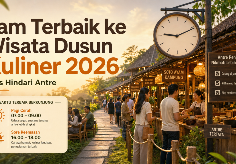 dusun - Jam Terbaik ke Wisata Dusun Kuliner 2026, Tips Hindari Antre