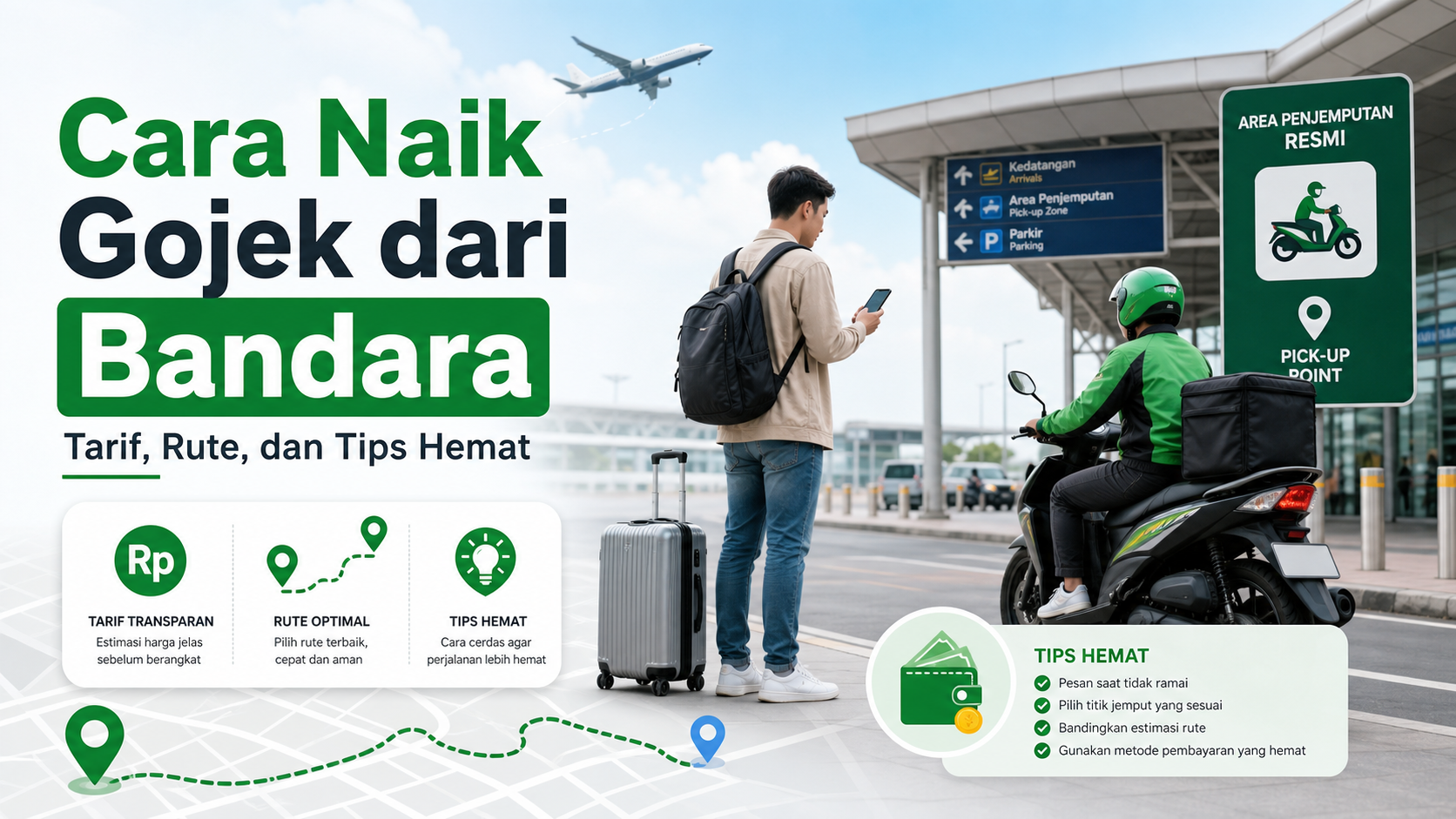 gojek - Cara Naik Gojek dari Bandara: Tarif, Rute, dan Tips Hemat