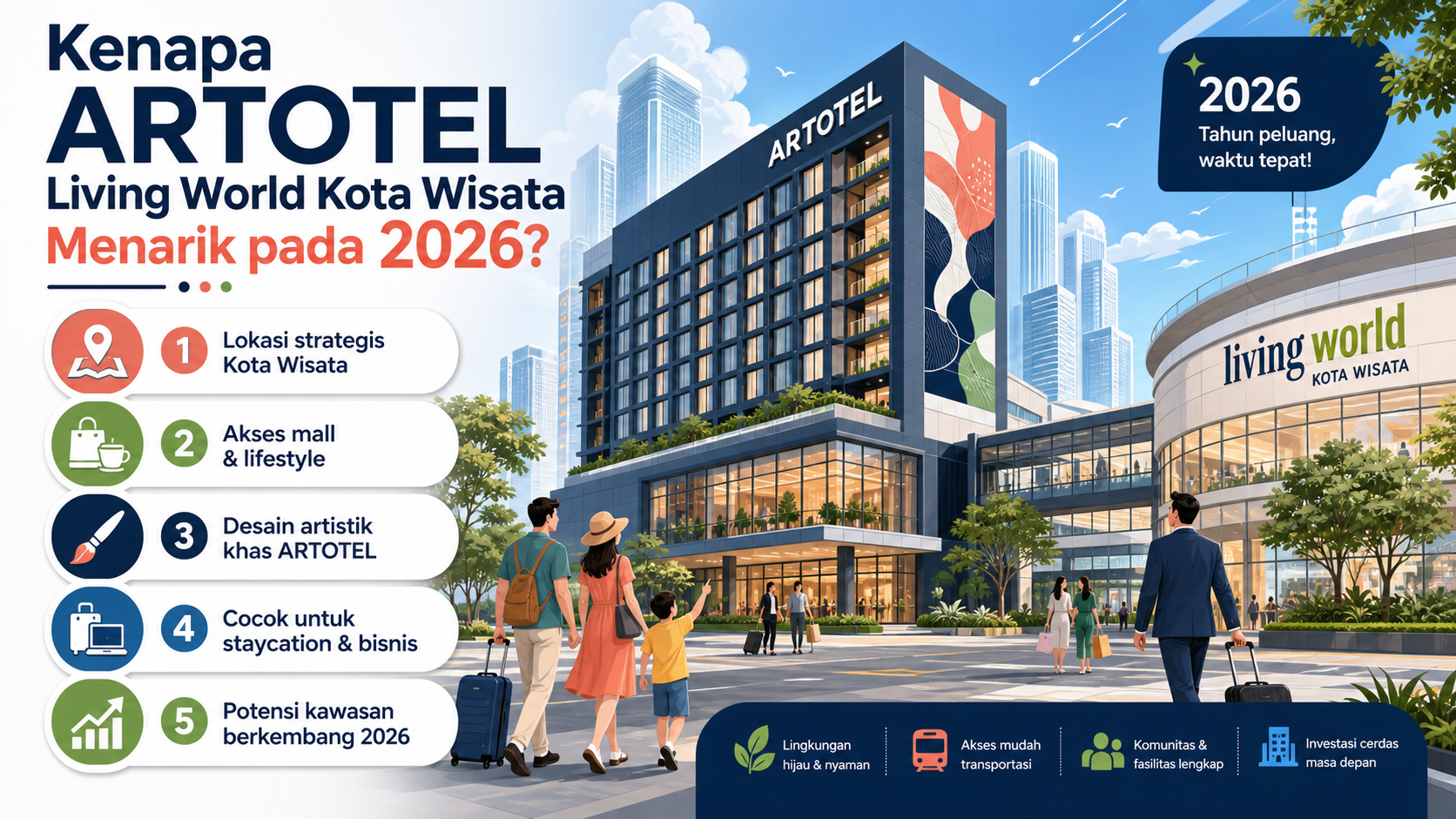 Kenapa ARTOTEL Living World Kota Wisata Menarik pada 2026? - artotel