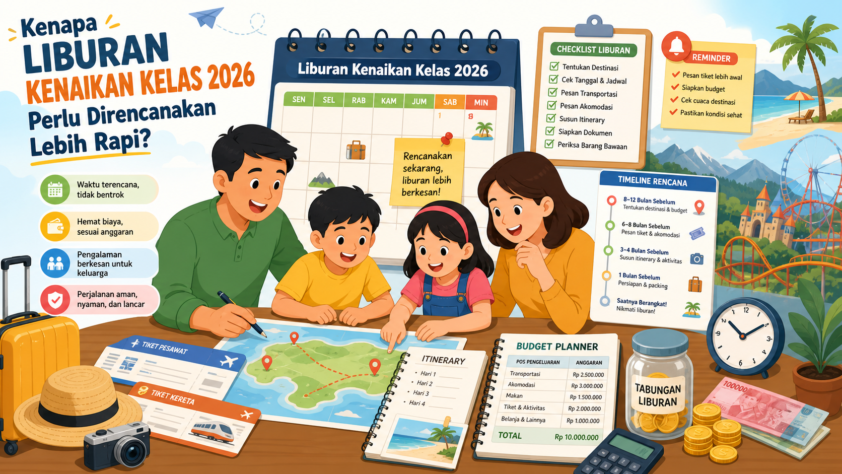 Kenapa Liburan Kenaikan Kelas 2026 Perlu Direncanakan Lebih Rapi? - liburan