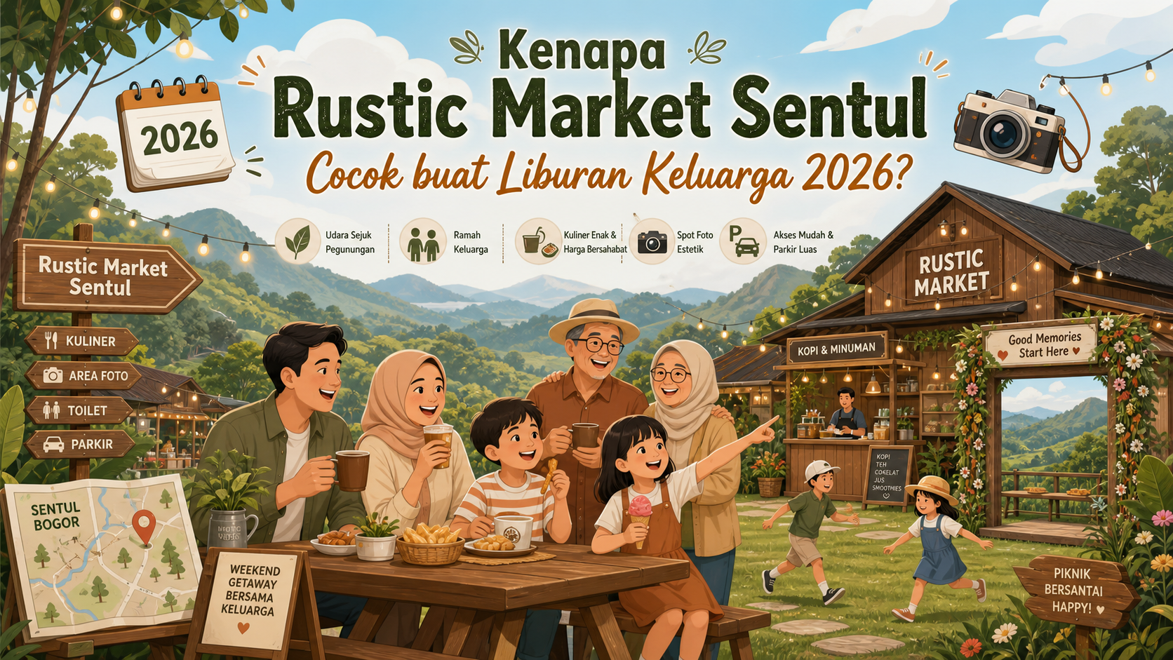 Kenapa Rustic Market Sentul Cocok buat Liburan Keluarga 2026? - sentul