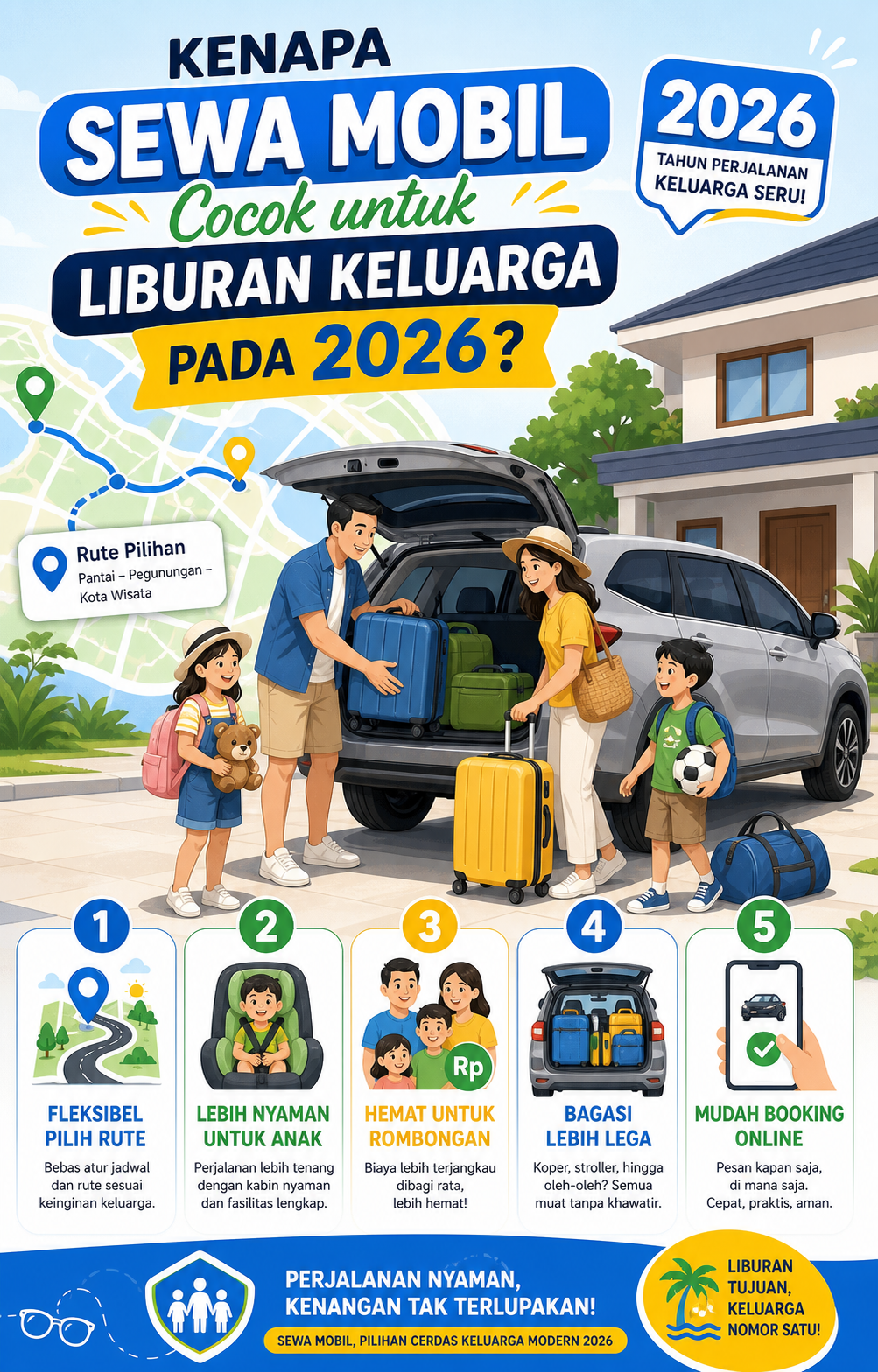 Kenapa Sewa Mobil Cocok untuk Liburan Keluarga pada 2026? - salsa