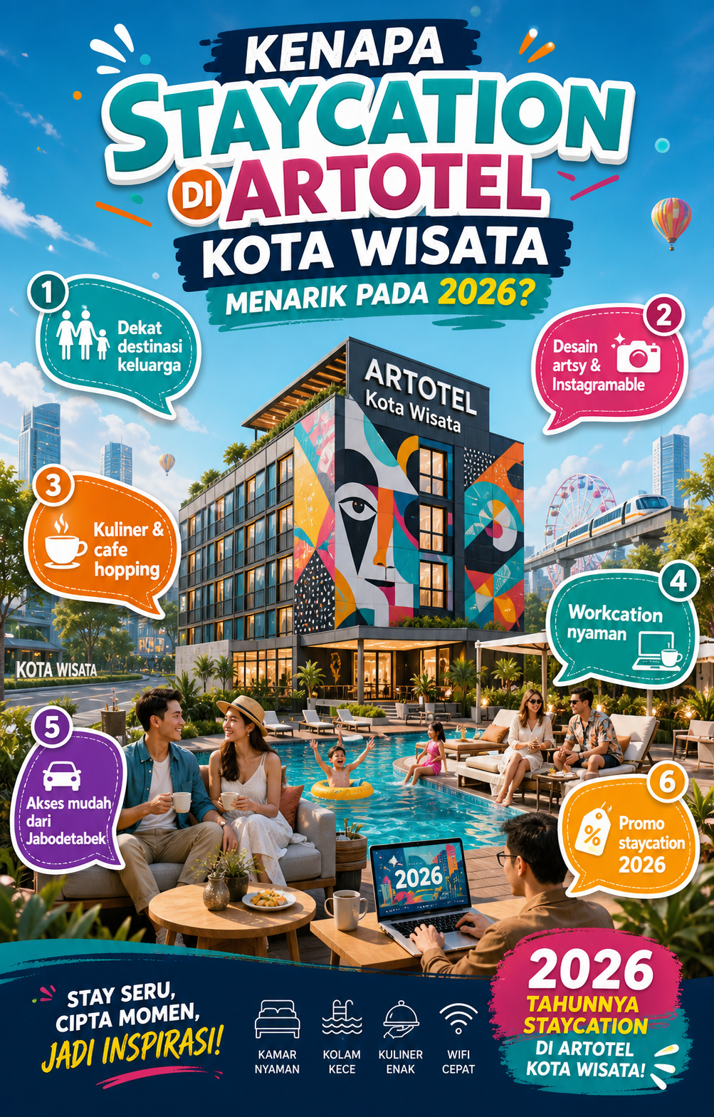 Kenapa Staycation di ARTOTEL Kota Wisata Menarik pada 2026? - artotel