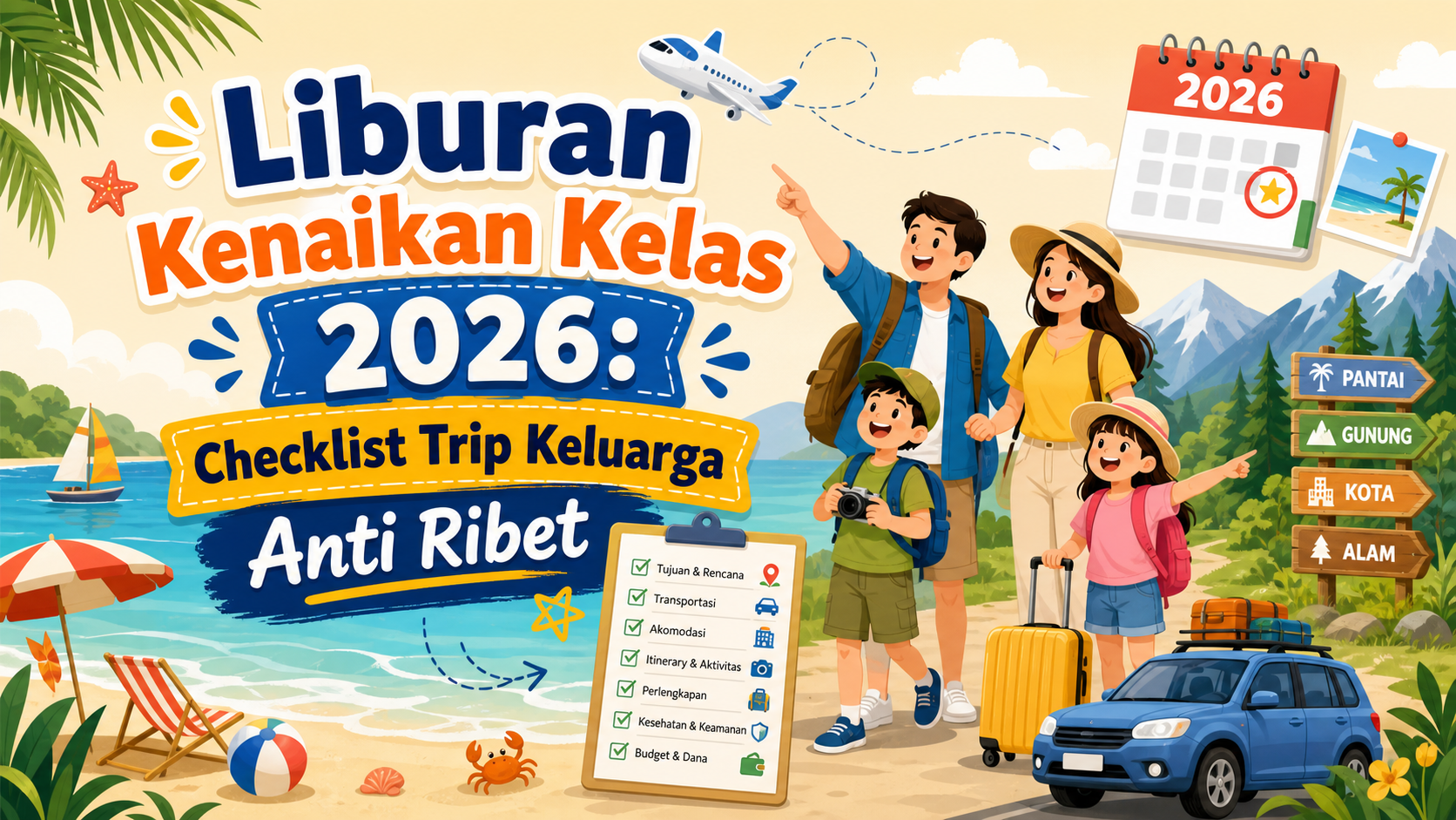 liburan - Liburan Kenaikan Kelas 2026: Checklist Trip Keluarga Anti Ribet