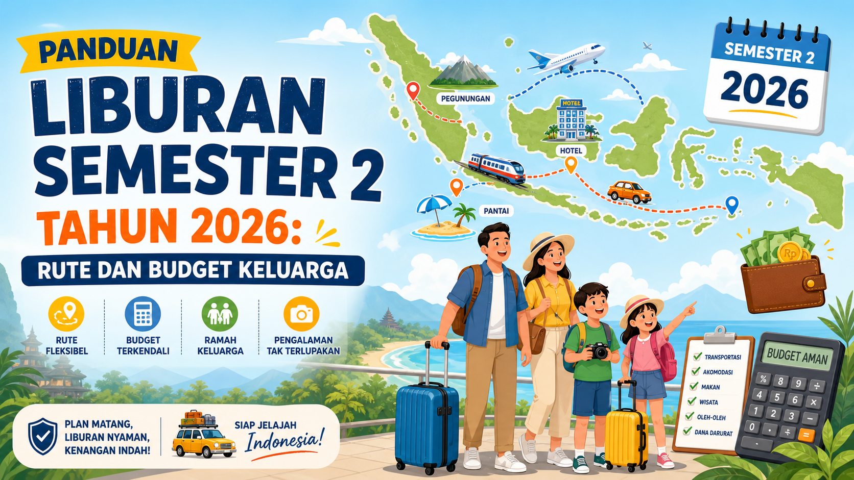 liburan - Panduan Liburan Semester 2 Tahun 2026: Rute dan Budget Keluarga