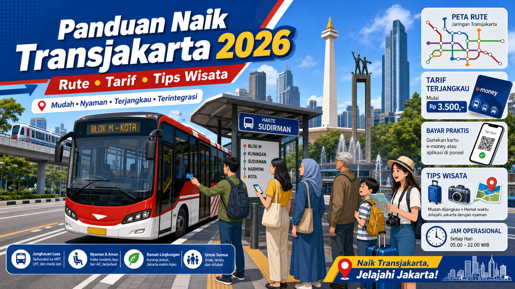 Panduan Naik Transjakarta 2026: Rute, Tarif, dan Tips Wisata - transjakarta