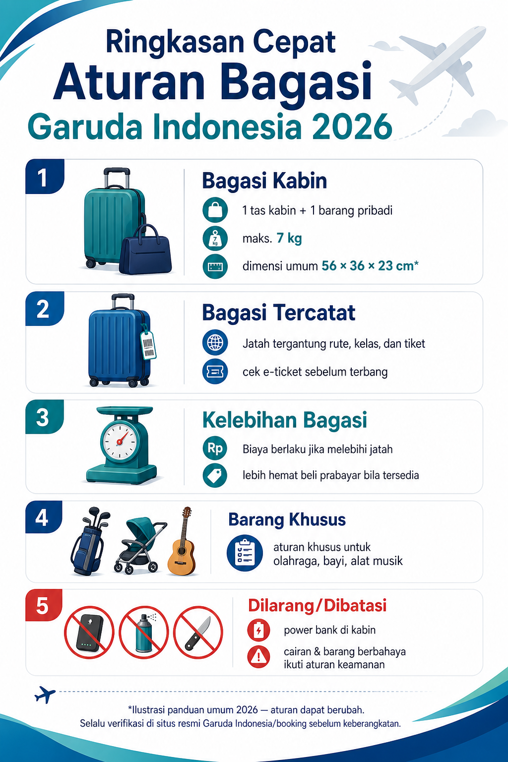 Ringkasan Cepat Aturan Bagasi Garuda Indonesia 2026 - bagasi