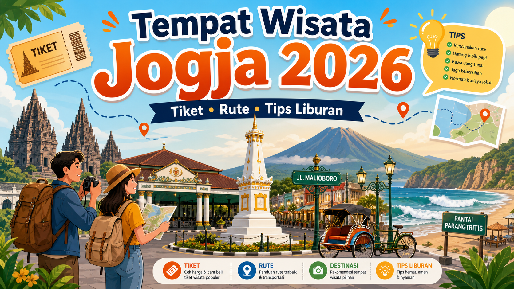 Tempat Wisata Jogja 2026: Tiket, Rute, dan Tips Liburan - jogja