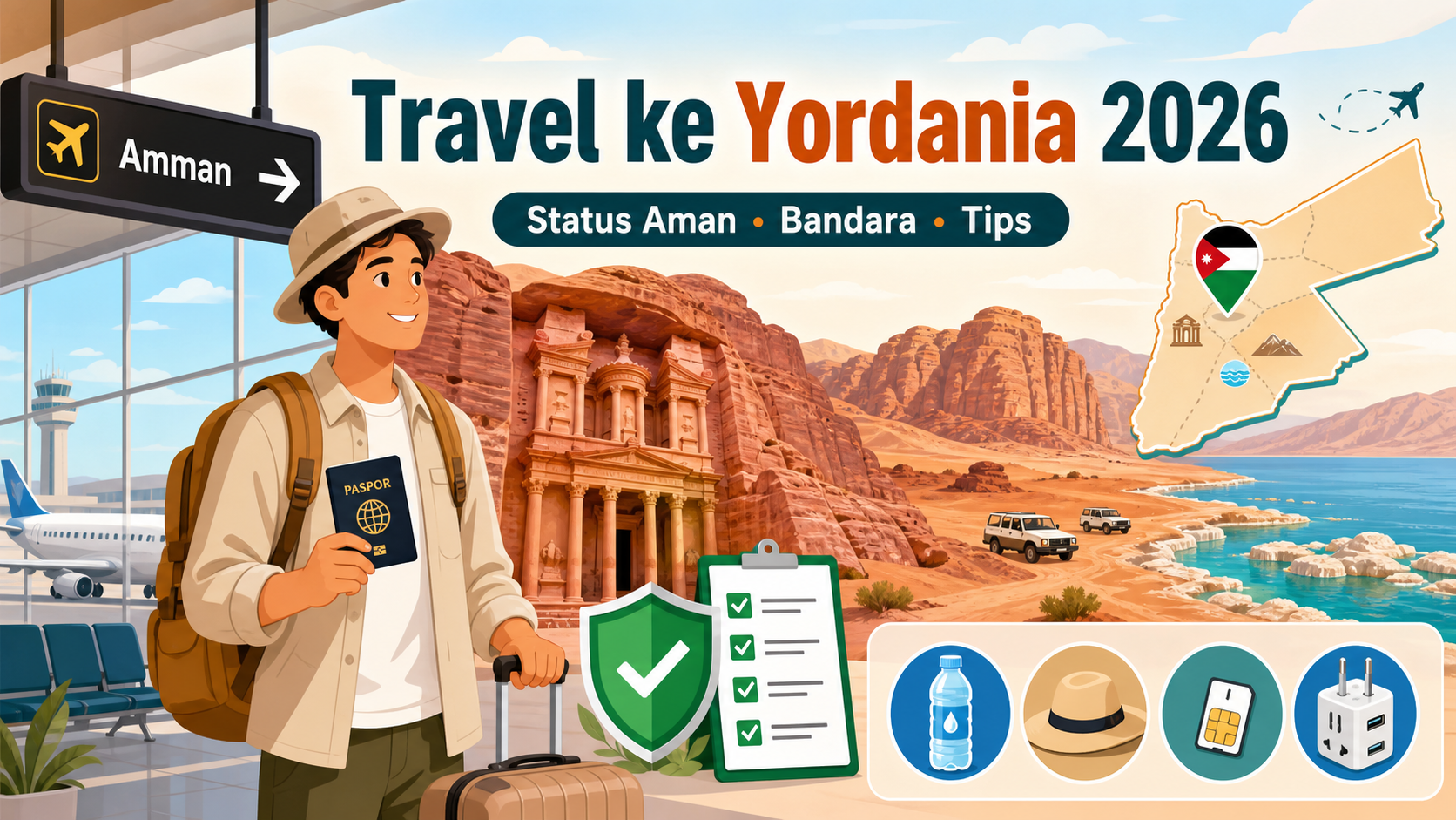 Travel ke Yordania 2026: Status Aman, Bandara, dan Tips - yordania