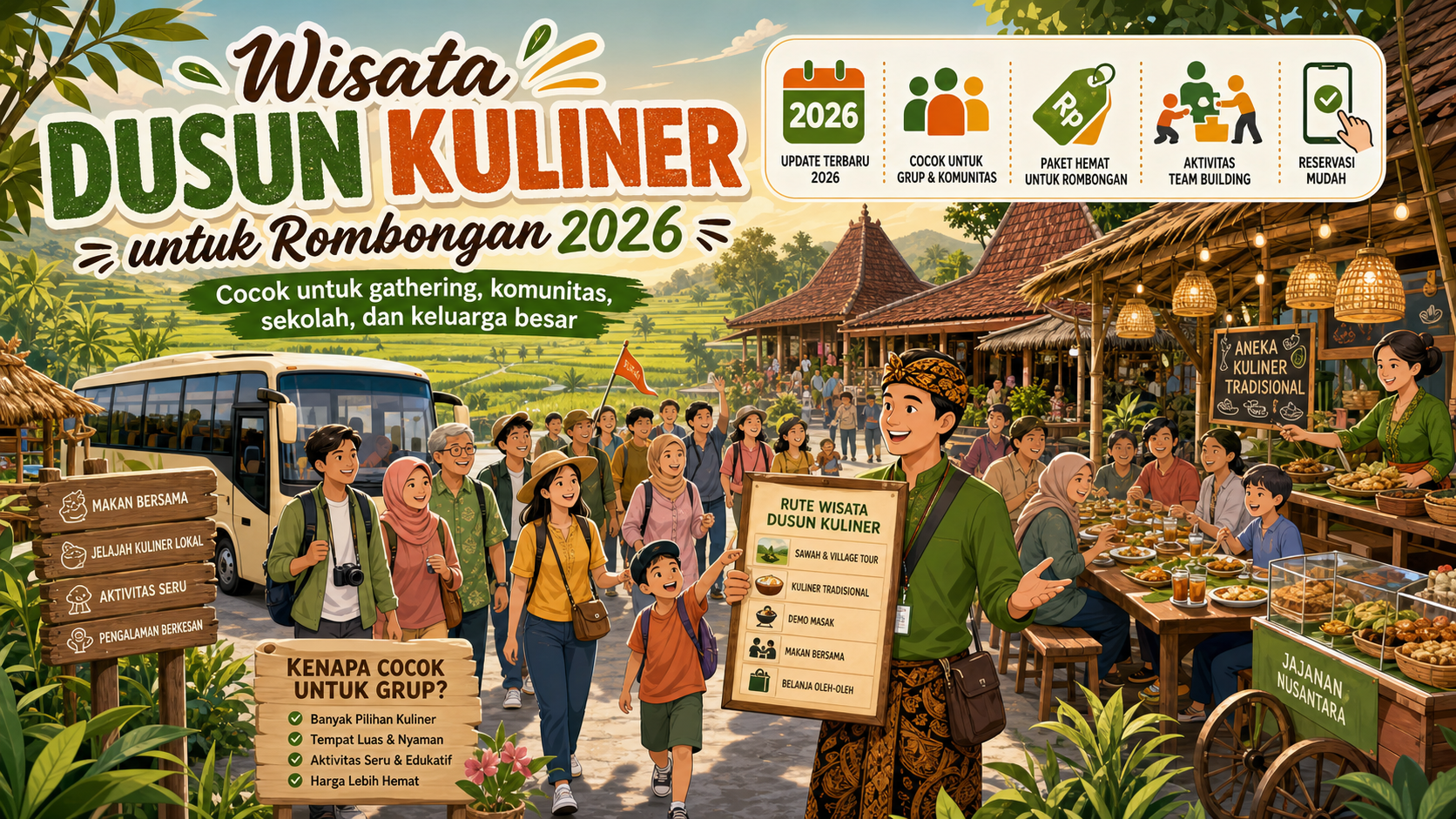 Wisata Dusun Kuliner untuk Rombongan 2026: Kenapa Cocok untuk Grup? - kuliner