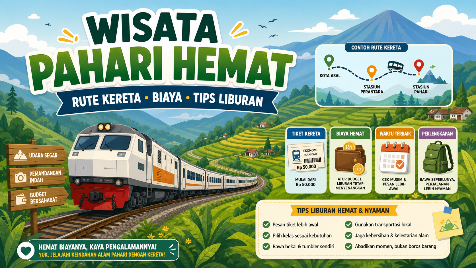 Wisata Pahari Hemat: Rute Kereta, Biaya, dan Tips Liburan - pahari