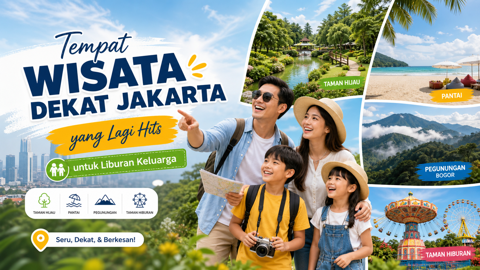 wisata - Tempat Wisata Dekat Jakarta yang Lagi Hits untuk Liburan Keluarga