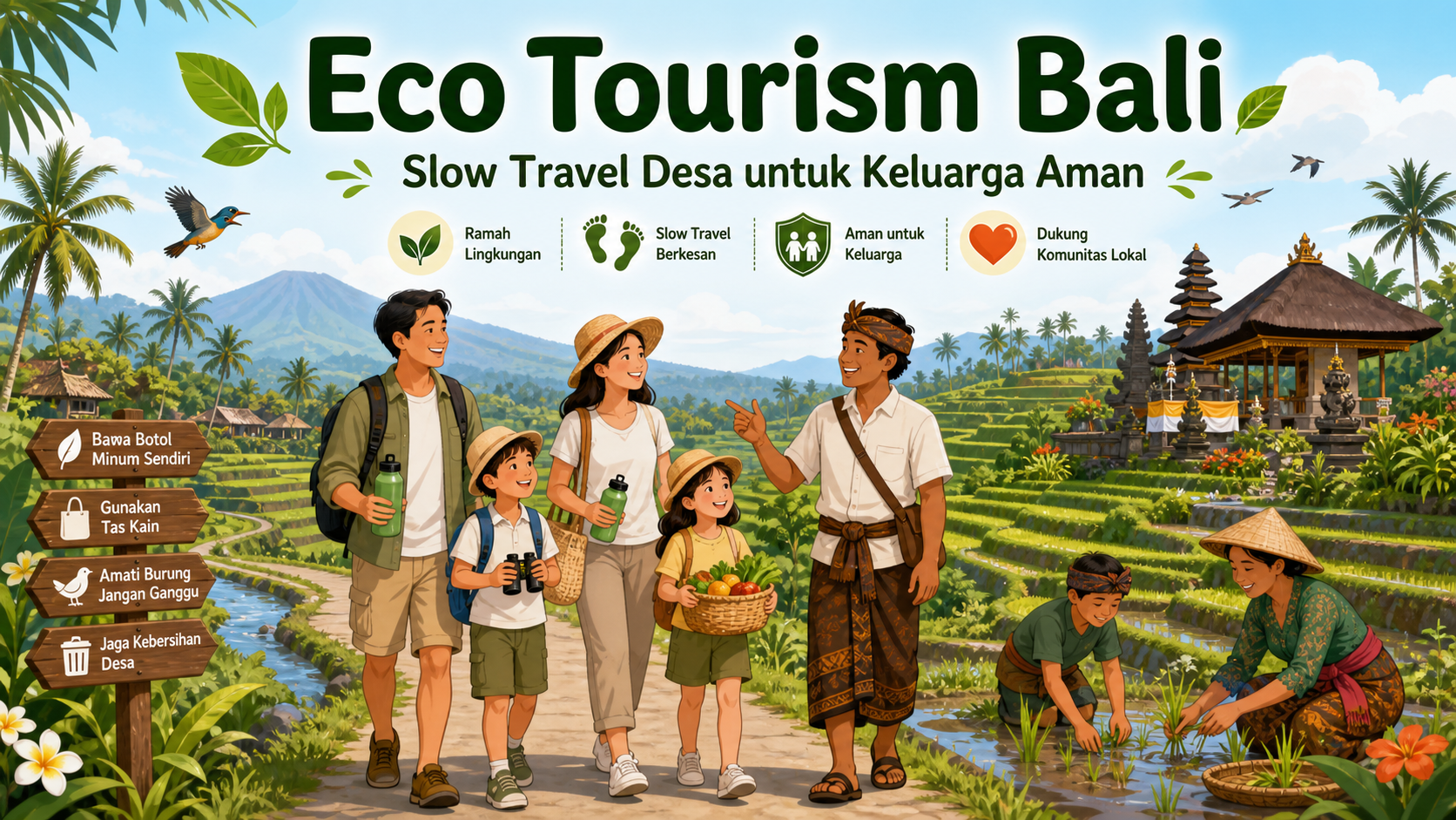 Apa Itu Eco Tourism Bali Adalah Slow Travel Desa untuk Keluarga Aman? - bali