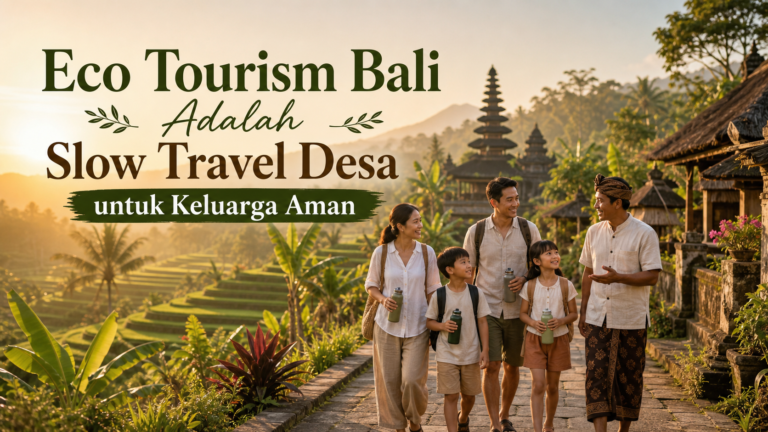 bali - Eco Tourism Bali Adalah Slow Travel Desa untuk Keluarga Aman