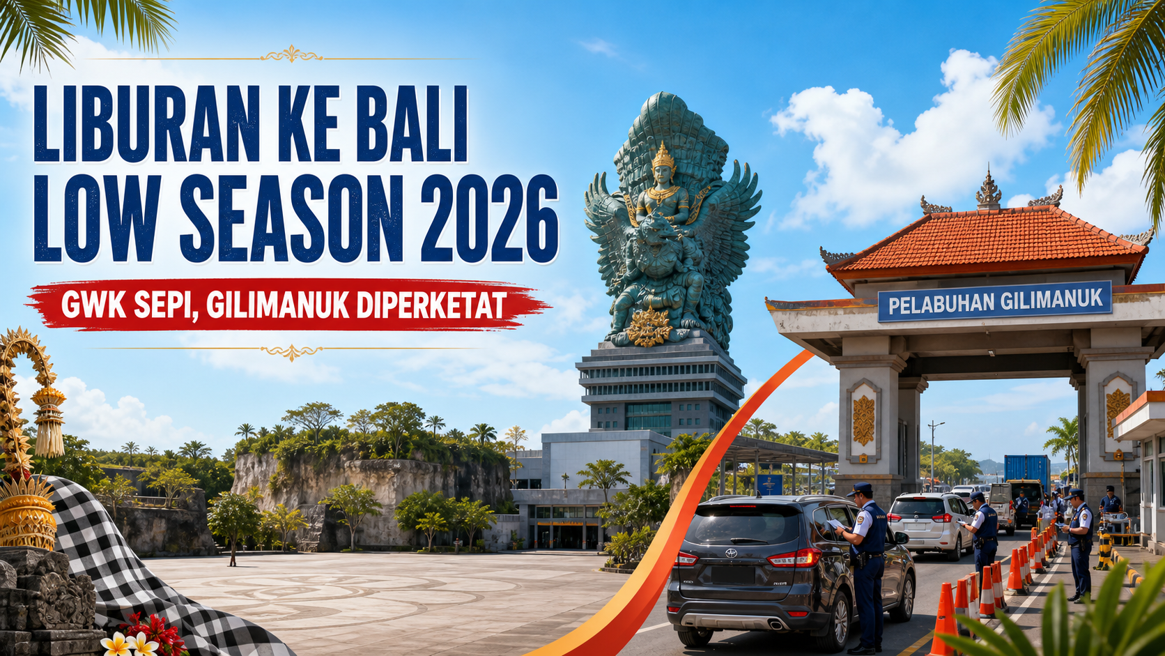 bali - Liburan ke Bali Low Season 2026: GWK Sepi, Gilimanuk Diperketat