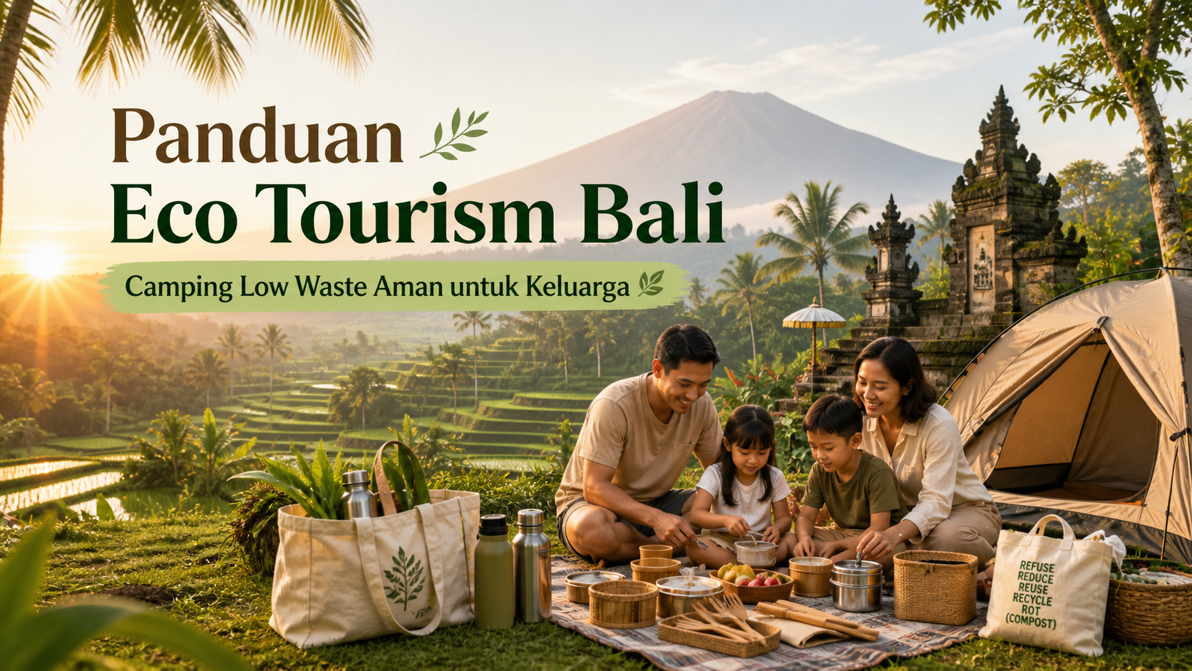 bali - Panduan Eco Tourism Bali: Camping Low Waste Aman untuk Keluarga