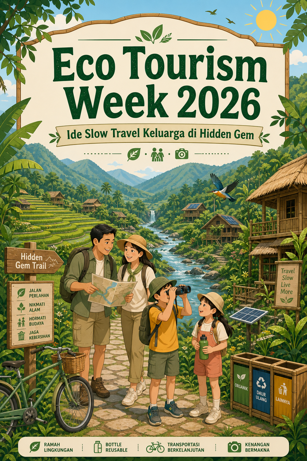 Eco Tourism Week 2026: Ide Slow Travel Keluarga di Hidden Gem - ekowisata