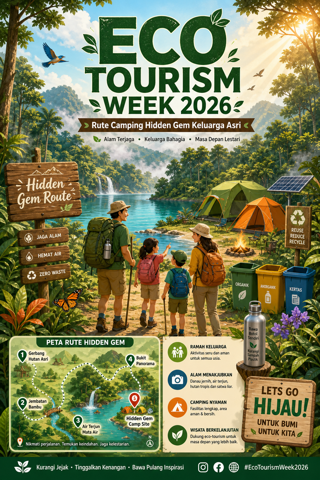 Eco Tourism Week 2026: Rute Camping Hidden Gem Keluarga Asri - eco