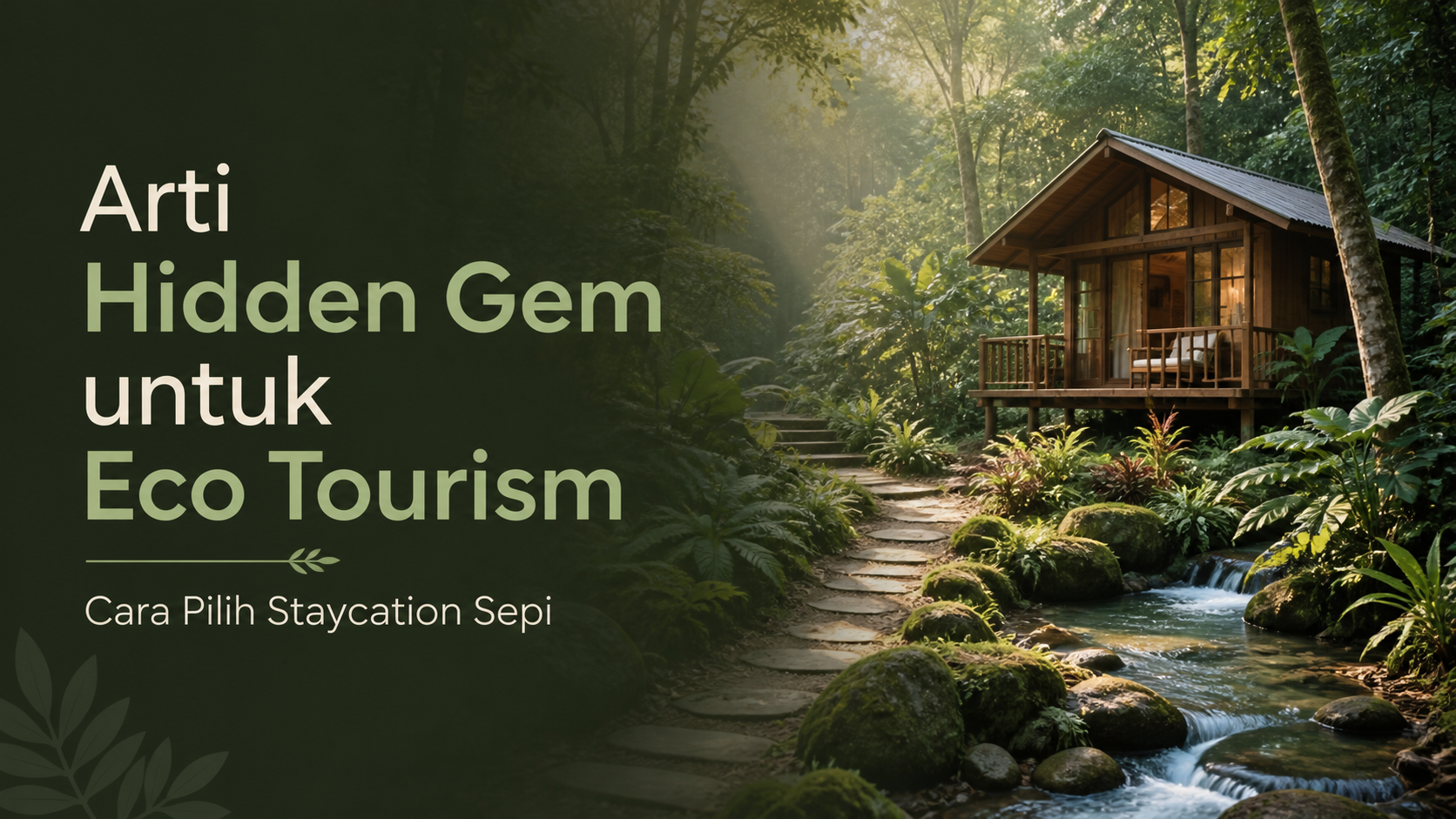 hidden - Arti Hidden Gem untuk Eco Tourism: Cara Pilih Staycation Sepi