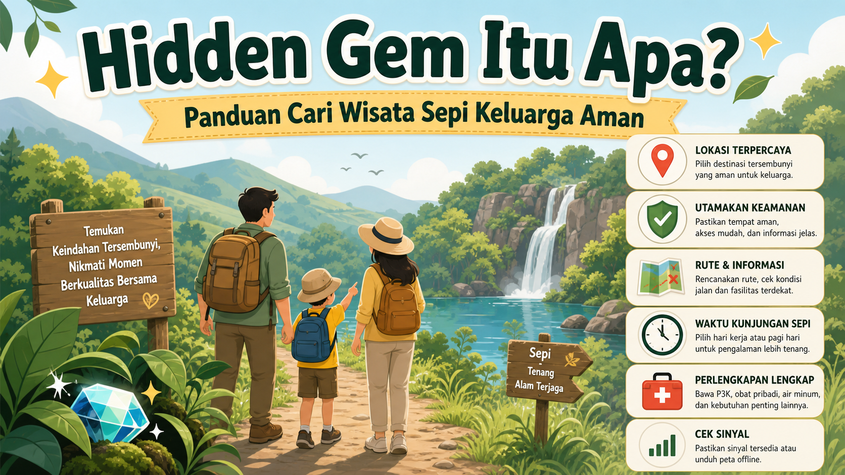 Hidden Gem Itu Apa? Panduan Cari Wisata Sepi Keluarga Aman - hidden