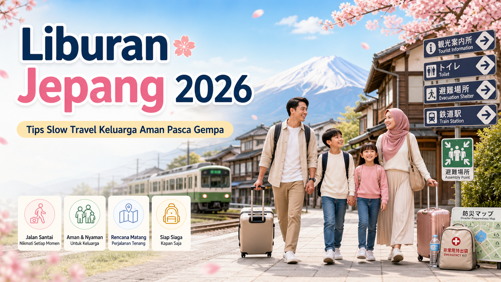 jepang - Liburan Jepang 2026: Tips Slow Travel Keluarga Aman Pasca Gempa