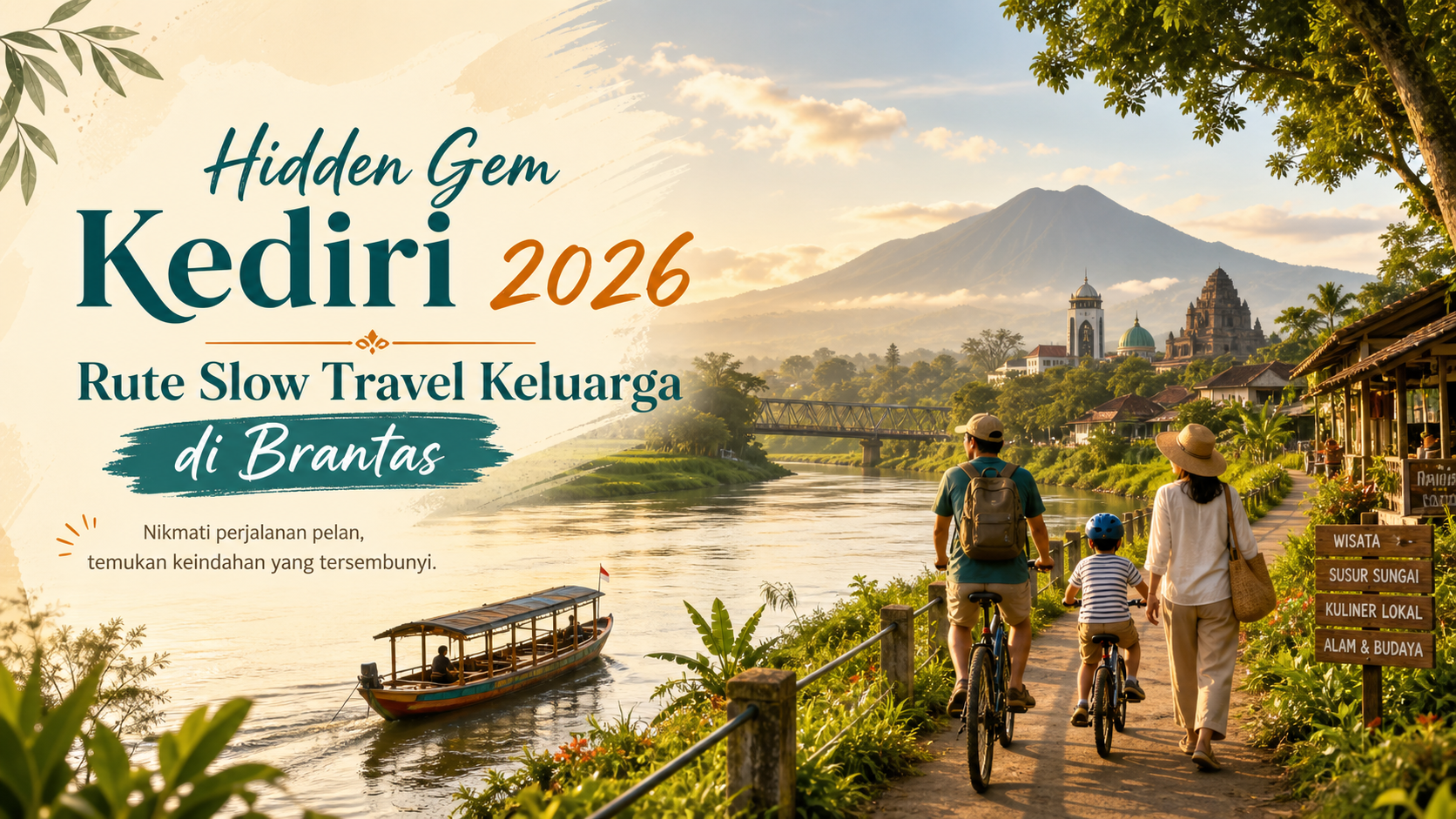 kediri - Hidden Gem Kediri 2026: Rute Slow Travel Keluarga di Brantas