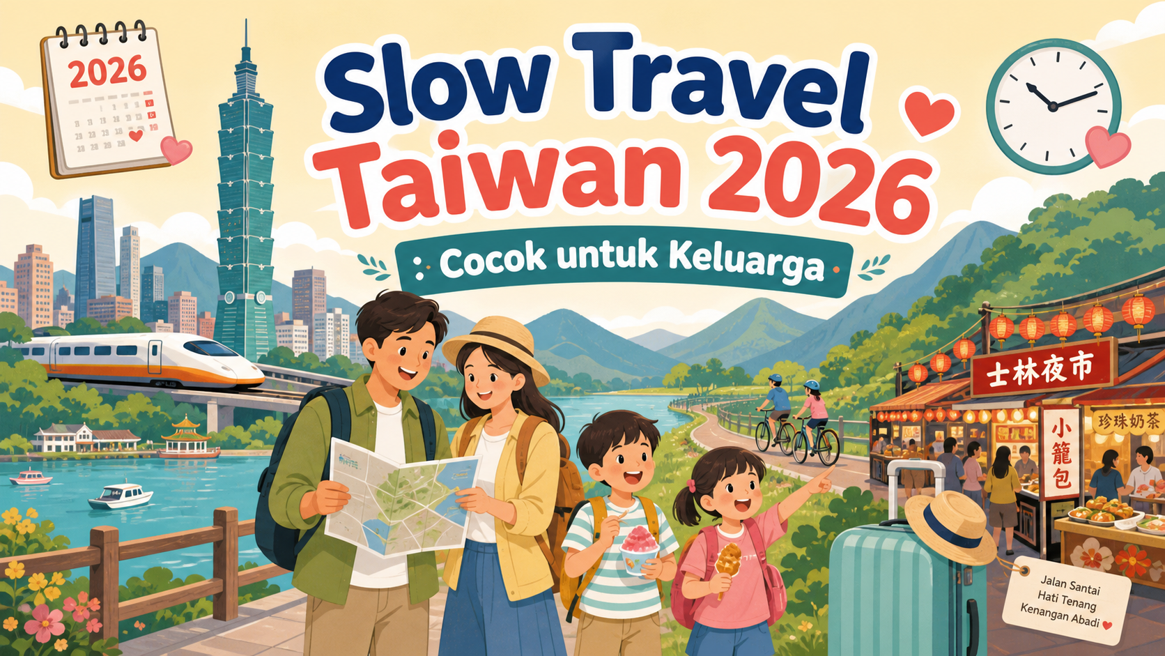 Kenapa Slow Travel Taiwan 2026 Cocok untuk Keluarga? - taiwan