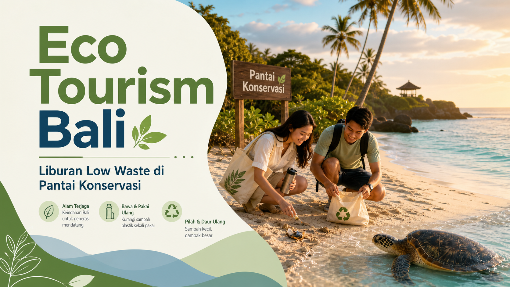 bali - Eco Tourism Bali Adalah Liburan Low Waste di Pantai Konservasi
