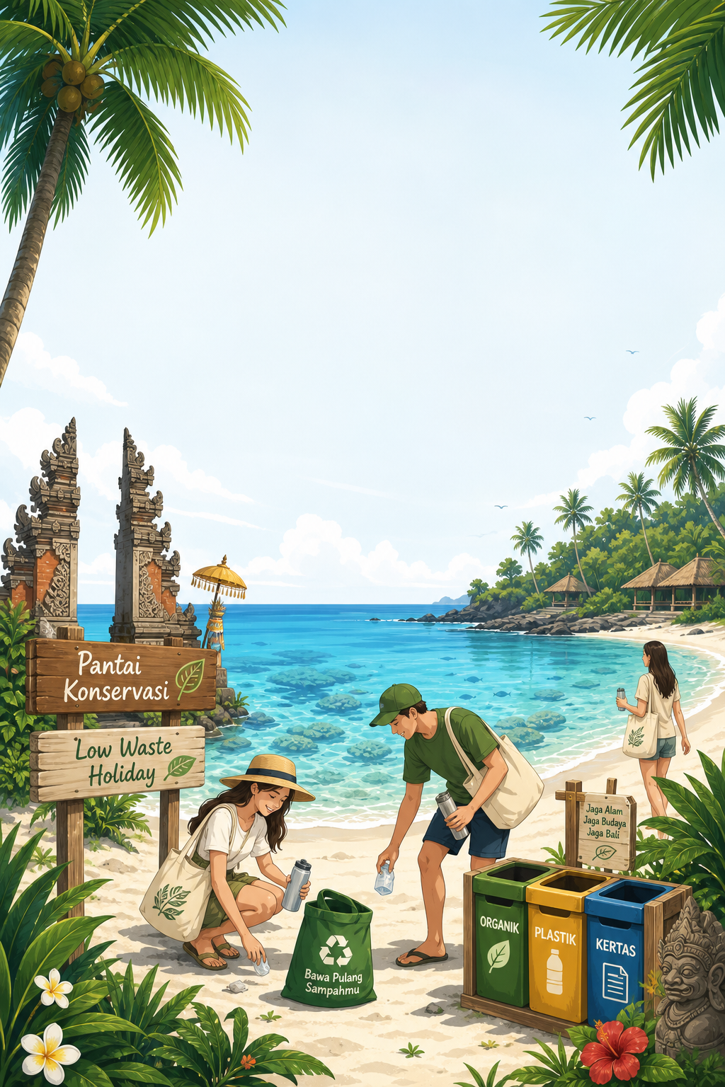 Eco Tourism Bali Adalah Liburan Low Waste di Pantai Konservasi - bali