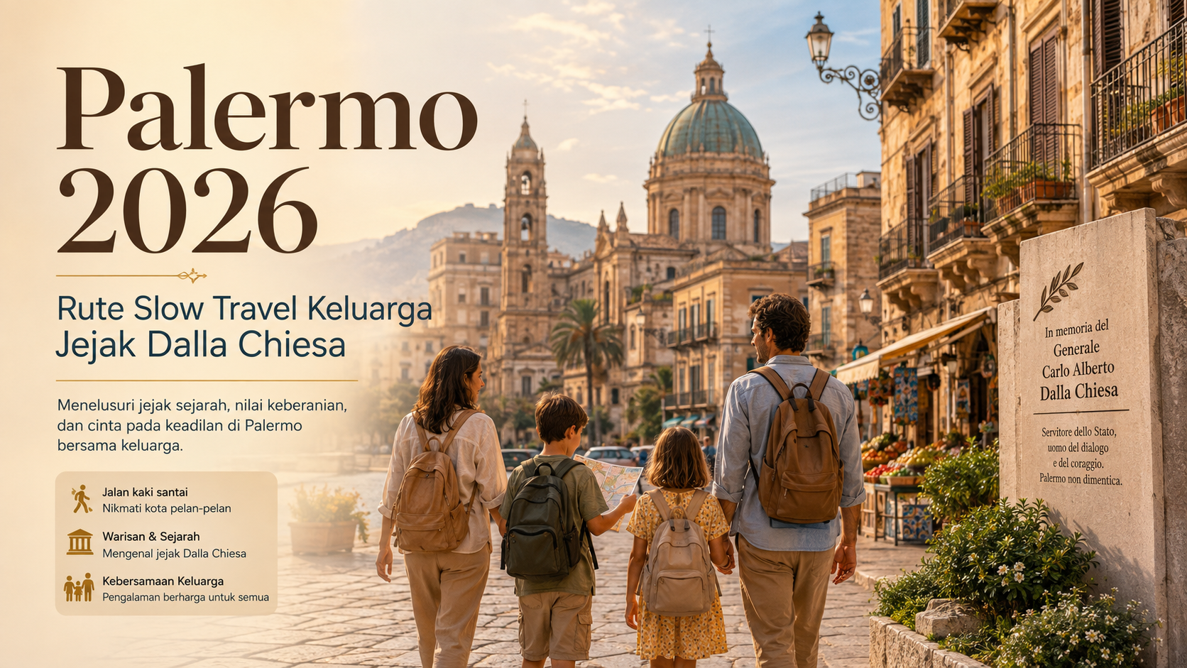 palermo - Palermo 2026: Rute Slow Travel Keluarga Jejak Dalla Chiesa
