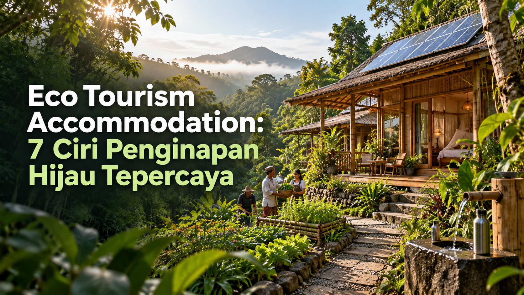 akomodasi - Eco Tourism Accommodation: 7 Ciri Penginapan Hijau Tepercaya