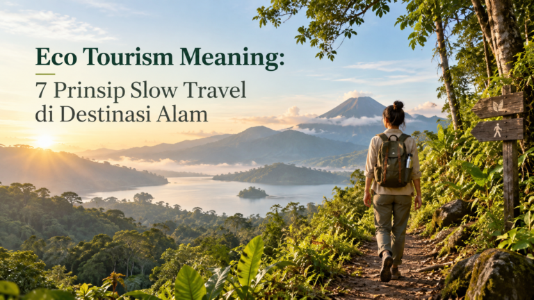 ekowisata - Eco Tourism Meaning: 7 Prinsip Slow Travel di Destinasi Alam