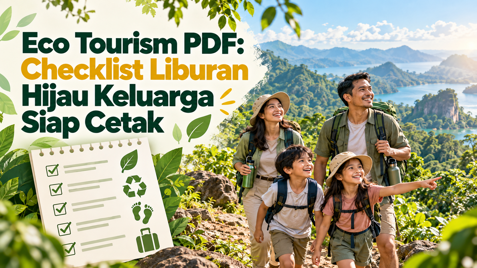 ekowisata - Eco Tourism PDF: Checklist Liburan Hijau Keluarga Siap Cetak